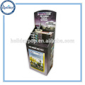 Multi-function Store Advertise Publish CD Display ,Floor Stand Promotion Cardboard CD Display With Attached Header